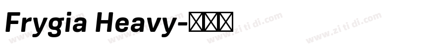Frygia Heavy字体转换